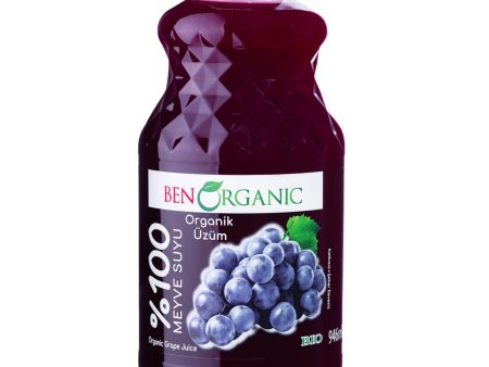 Ben Organic Grape Juice % Sugar, Gluten Free Glass Bottle 946 ml Discount