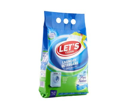 Let s Clean Detergent Powder For Automatic Pure Nature 2KG Discount