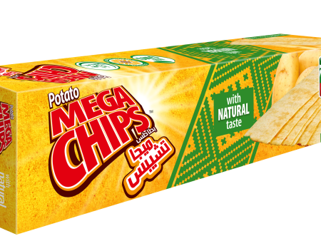 Mega Potato Chips with Natural Taste 50g Supply