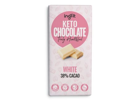 Ingfit Premium Sugar Free White Chocolate 100g Hot on Sale