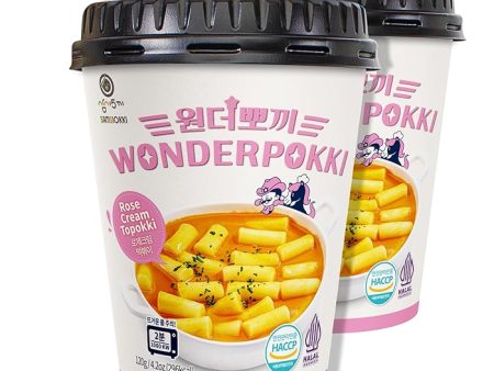 Wonderpokki Rose Cream Topokki 120g Cheap