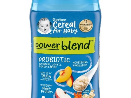 Gerber 2nd Cereal Oatmeal Peach Apple Probiotic 227g Fashion