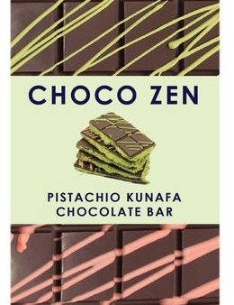 Choco Zen Pistachio Kunafa Dark Dubai Chocolate Bar 100g on Sale