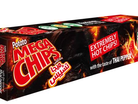 Mega Potato Extremely Hot Chips with Taste of Thai Pepper 50g Online Sale