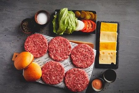 Grass-Fed Beef Slider Patties - 6 x 80g Box For Sale