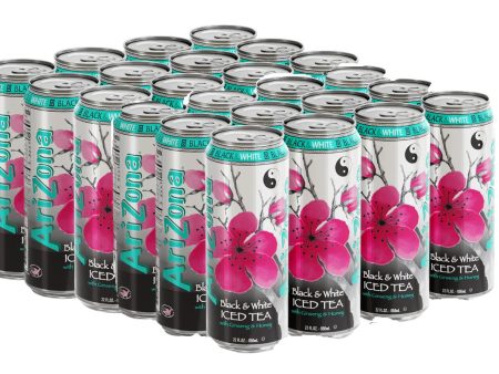 Arizona Black & White Iced Tea 680 ml x 24Pcs Hot on Sale