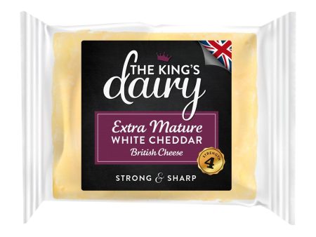 The King s Dairy Extra Mature White Cheddar Cheese 200g Fashion