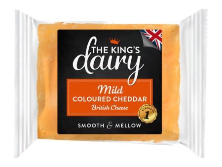 The King s Dairy Mild Coloured Cheddar Cheese 200g Fashion