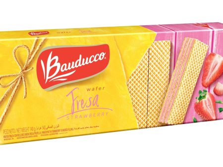 Bauducco Strawberry Wafers Crispy Wafer Cookies 140g Online