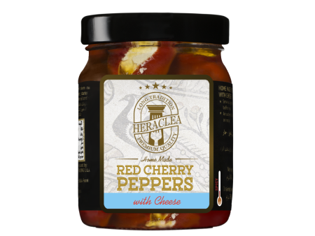 Heraclea Red Cherry Peppers with Cheese 340g For Discount