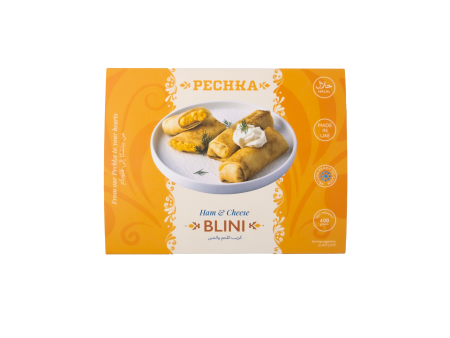 Pechka Frozen Blini with Ham & Cheese 400g Online now