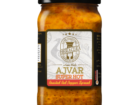 Heraclea Ajvar Super Hot - Roasted Red Pepper Spread 500g Supply