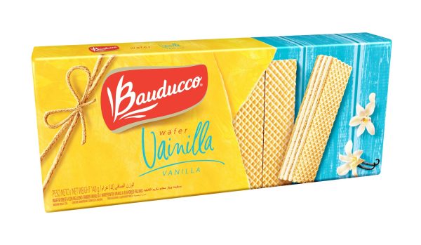 Bauducco Vanilla Wafers Crispy Wafer Cookies 140g Supply