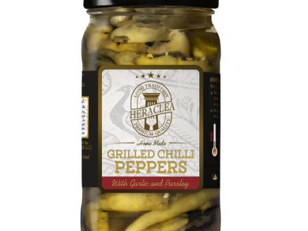 Heraclea Grilled Chili Peppers with Garlic and Parsley 500g Fashion