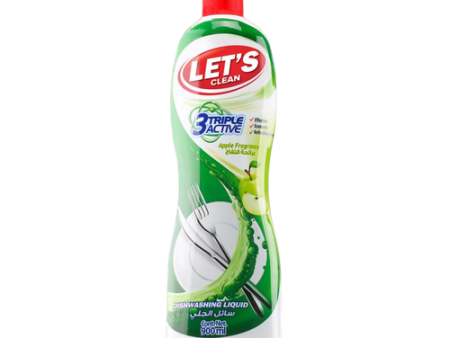 Let s Clean Dishwashing Liquid Apple 900ml Supply