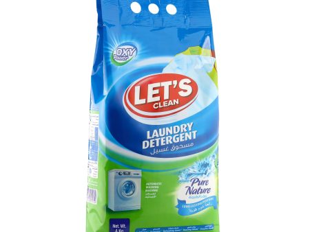 Let s Clean Detergent Powder For Automatic Pure Nature 4KG Online