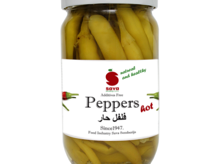 Sava Pickled Peppers Hot 370 ml Supply