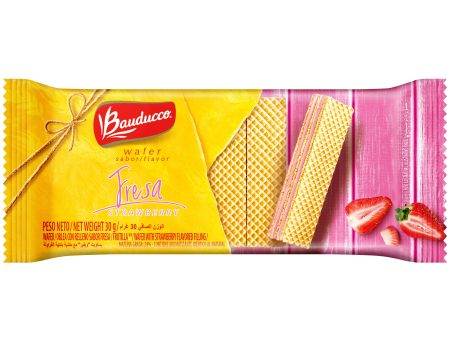 Bauducco Mini Wafer Cookies, Strawberry Wafers 30g Fashion