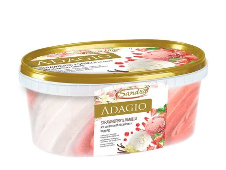 Adagio Strawberry and Vanilla 600g Fashion