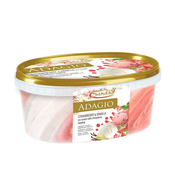 Adagio Strawberry and Vanilla 600g Fashion