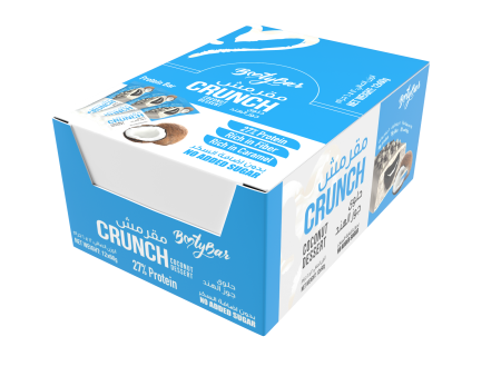 Bootybar Crunch Protein Bar Coconut Dessert flavor (60g) Pack of 12 Online