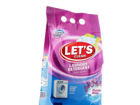 Let s Clean Detergent Powder For Automatic Purple Rose 2KG Discount