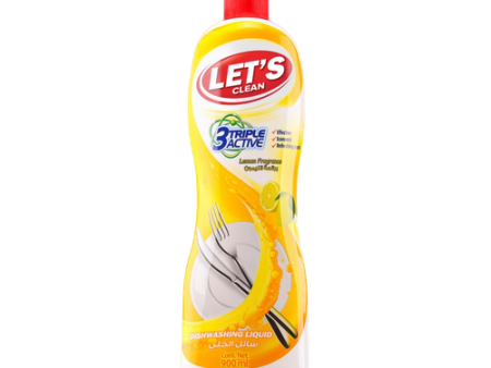 Let s Clean Dishwashing Liquid Lemon 900ml Online Hot Sale