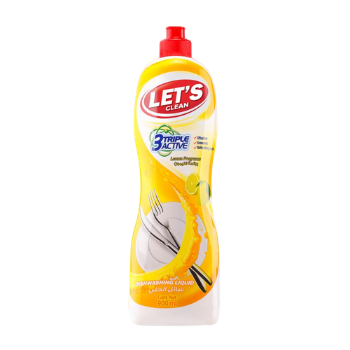 Let s Clean Dishwashing Liquid Lemon 900ml Online Hot Sale