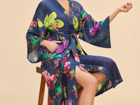 Exotic Evening - Long Kimono For Cheap