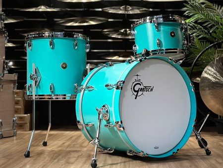 Gretsch USA Custom Seafoam Green 20  3Pc Drum Kit #1037 Sale