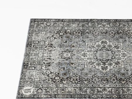 DRUM N BASE SMALL VINTAGE PERSIAN STAGE RUG – GREY 90x130CM For Cheap