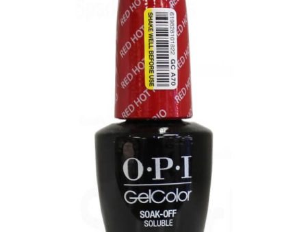 OPI Gel Color Red Hot Rio Discount