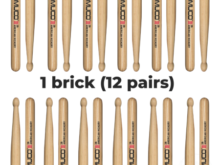 12 Pairs of Promuco Drumsticks Hickory Sale