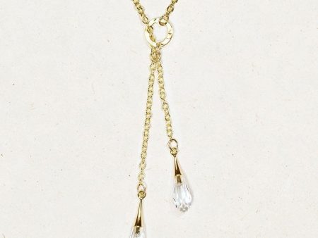 Rain Drop Lariat Necklace Sale