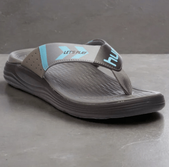 Turq Comfort Men Light Grey Blue Flip-Flops on Sale