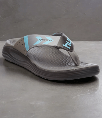 Turq Comfort Men Light Grey Blue Flip-Flops on Sale