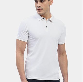 Hummel Men White Swift Sports Polo Collar Tshirt Cheap