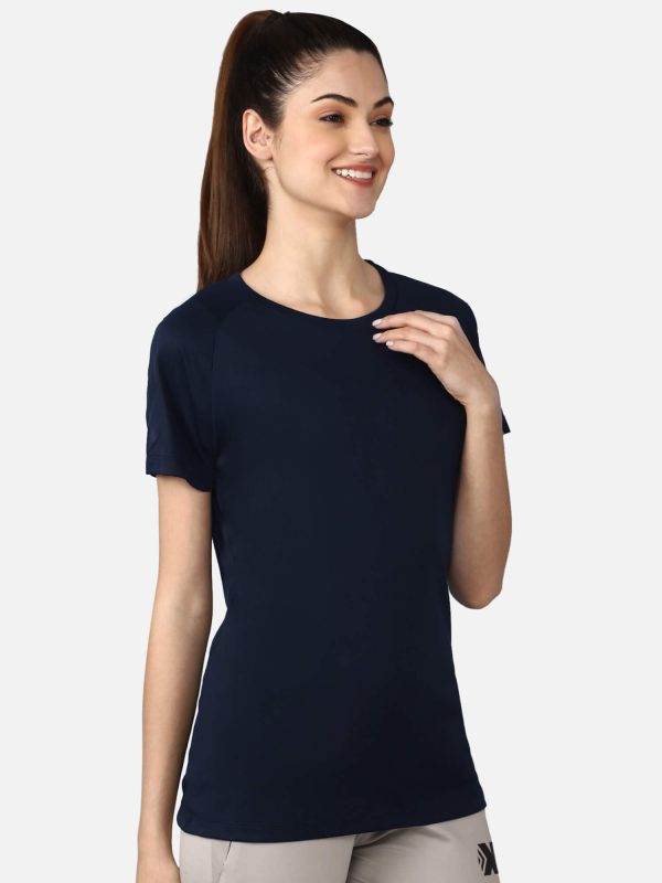 Azure Polyester T-Shirt Online Hot Sale