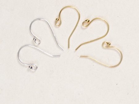 Gold & Silver Ball End Ear Wires (Pack of 5 Pairs For Cheap