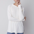 Soft Jersey Raglan Long Sleeve - Ecru Cheap