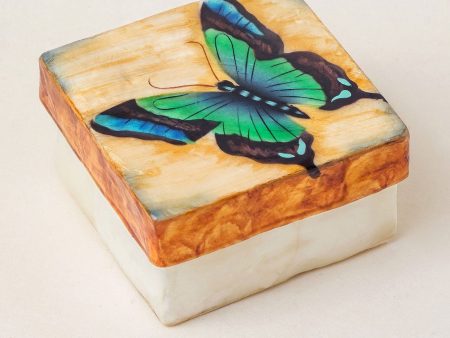 Ulysses Butterfly Capiz Shell Box Cheap