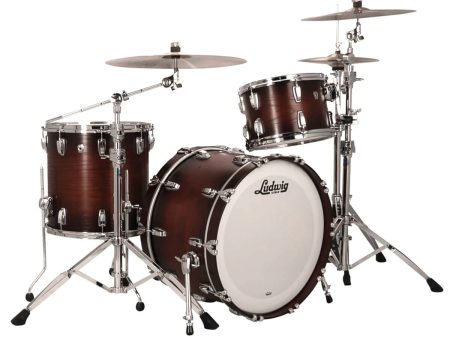 Ludwig Classic Oak 3pc Drum Set Brown Burst FAB 22 13 16 Online Sale