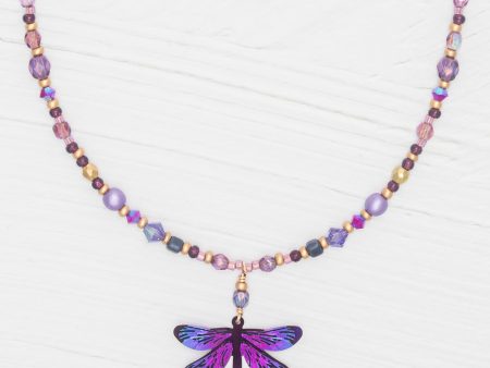 Dragonfly Dreams Beaded Necklace on Sale