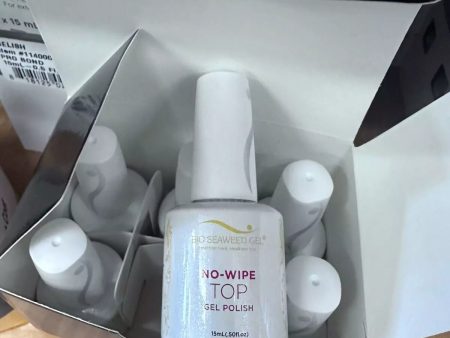 Bio Seaweed NO - WIPE TOP GEL POLISH - 0.5 oz - 6 Bottles For Sale