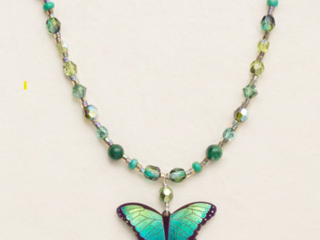 Bella Butterfly Beaded Necklace For Discount