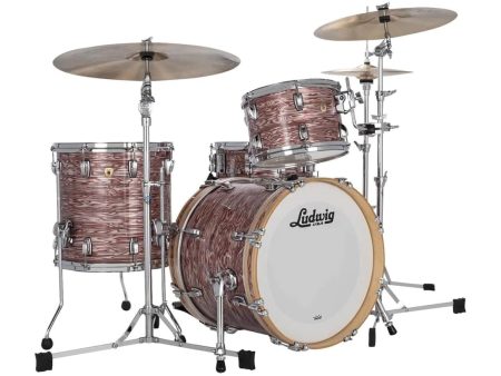 Ludwig Classic Maple Drum Kit Shell Pack, Vintage Pink Oyster For Discount