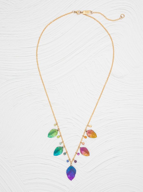 Healing Elm Leaf Necklace For Cheap