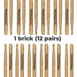 12 Pairs of Promuco Drumsticks Oak Online Hot Sale