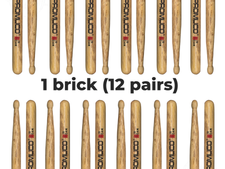 12 Pairs of Promuco Drumsticks Oak Online Hot Sale