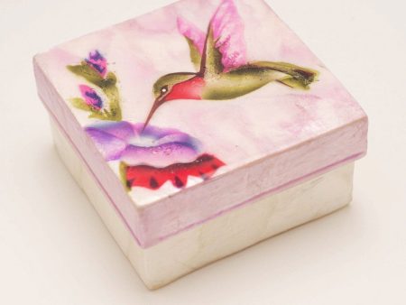 Hummingbird Garden Capiz Shell Box Discount